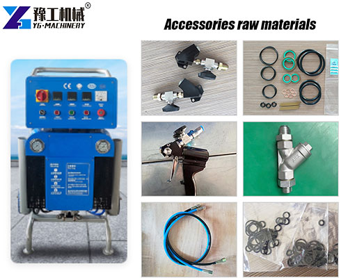 polyurea machine accessory part