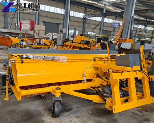 snow sweeper roller attachment