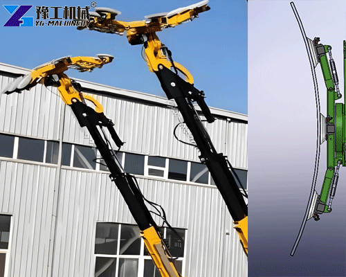 vacuum glass lifting robot handling curved glass