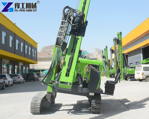 adjustable support legs of solar pile driver