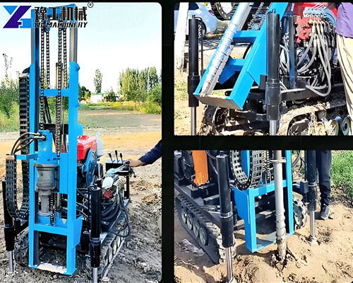 screw pile driver for PV solar farms