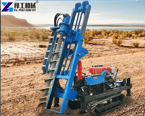 solar panel foundation screw pile driver