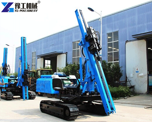 solar pile ramming machine