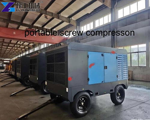 towable diesel compressor unit