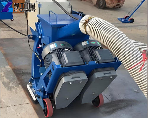 double motor 550mm wide floor shot blaster