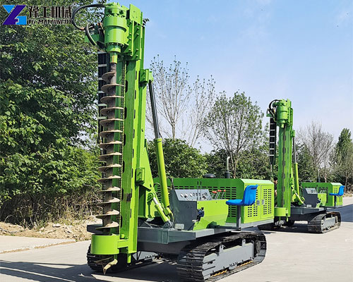 auger drilling rig for solar piling