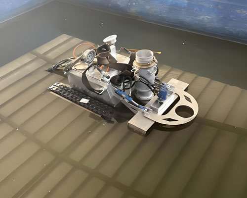 heavy metal sludge removal robot system