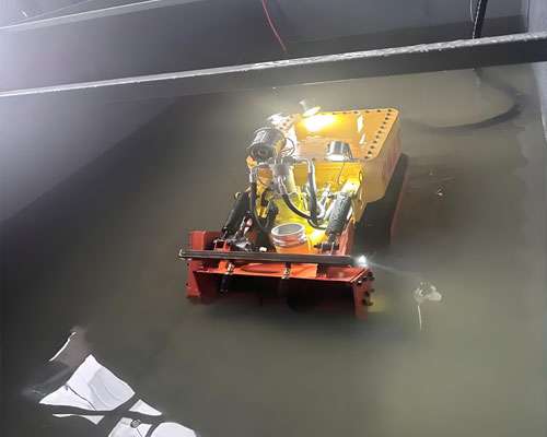 industrial sludge cleaning robot