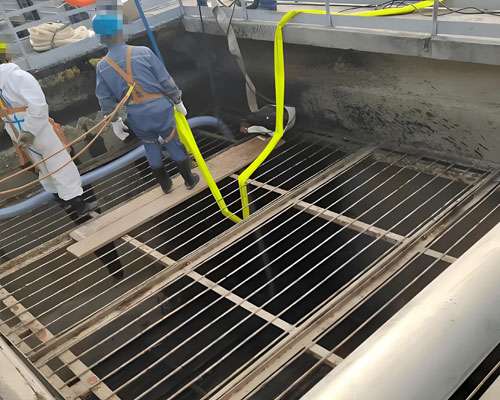 industrial toxic sludge cleaning robot