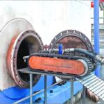 Oil Tank Cleaning Robot | Explosion-Proof Sludge Removal Solution for Crude Oil & Storage Tanks oil tank cleaning robot working inside large crude oil storage tank