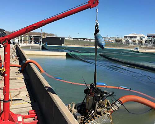 river sediment removal machine in urban river