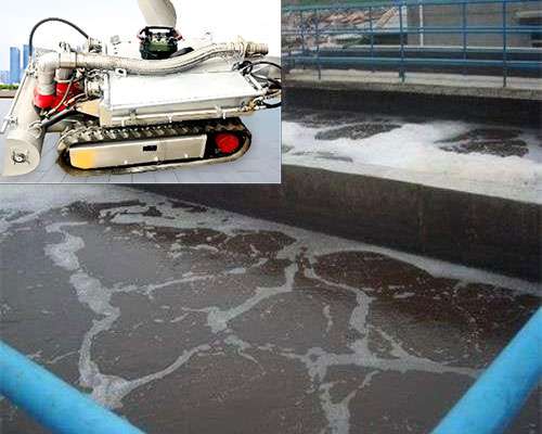 sedimentation tank sludge cleaning robot
