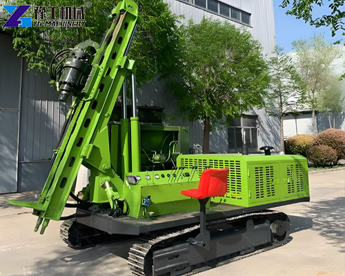 pile driver machine for solar projects in South Africa
