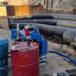 Polyurethane foam spray machine for industrial pipe insulation in Mexico
