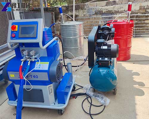 Polyurethane foam spray machine for building insulation