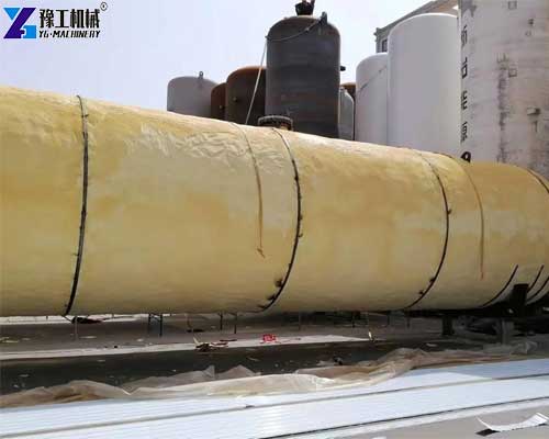PU foam spraying for industrial pipeline insulation