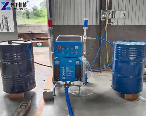 PU spray machine A and B material pumping system