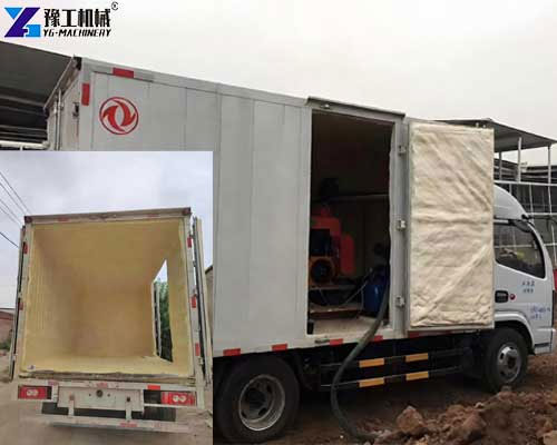 M quina de proyecci n de poliuretano para el aislamiento de camiones refrigerados