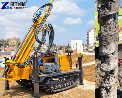 Mineral exploration drilling rig collecting core samples for geological analysis