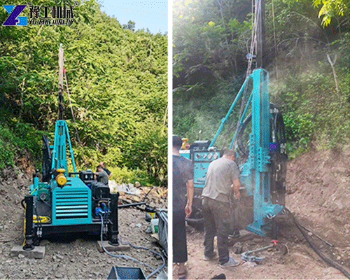 Mining exploration drilling rig working at a mineral exploration site