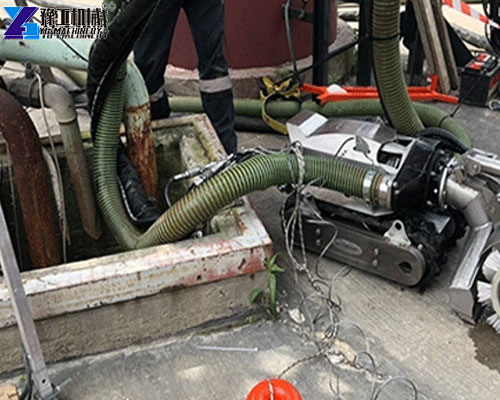 Discharge pipeline transporting pumped sludge from a pump station